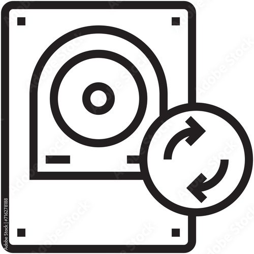 Hard Disk Vector Icon