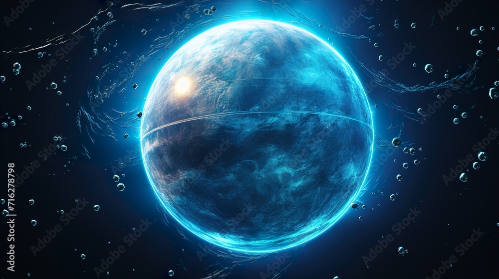 Obraz premium earth and moon