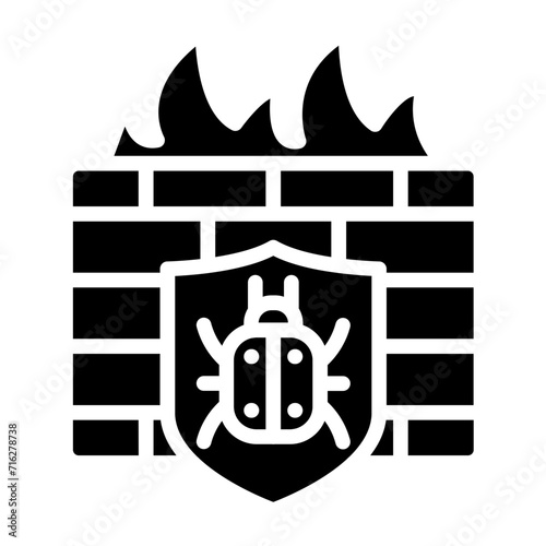 Firewall Antivirus Icon Style