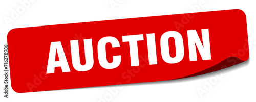 auction sticker. auction label