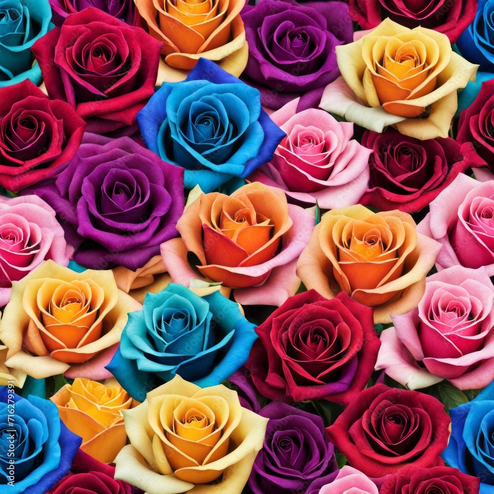 Beautiful background with colorful roses arranged as a bouquet. Beautiful background with colorful roses arranged as a bouquet.