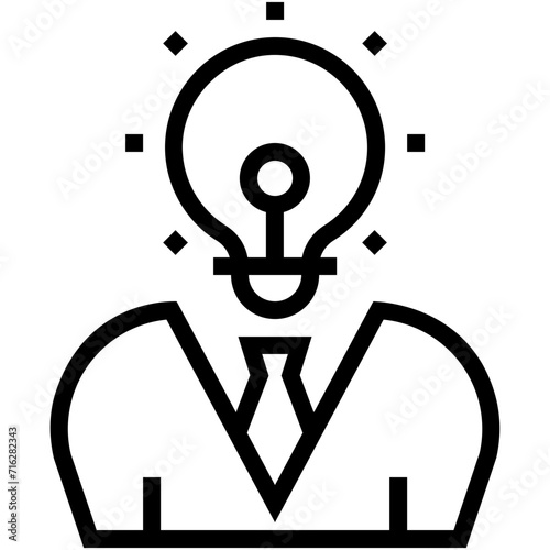 Creative Mind Vector Icon