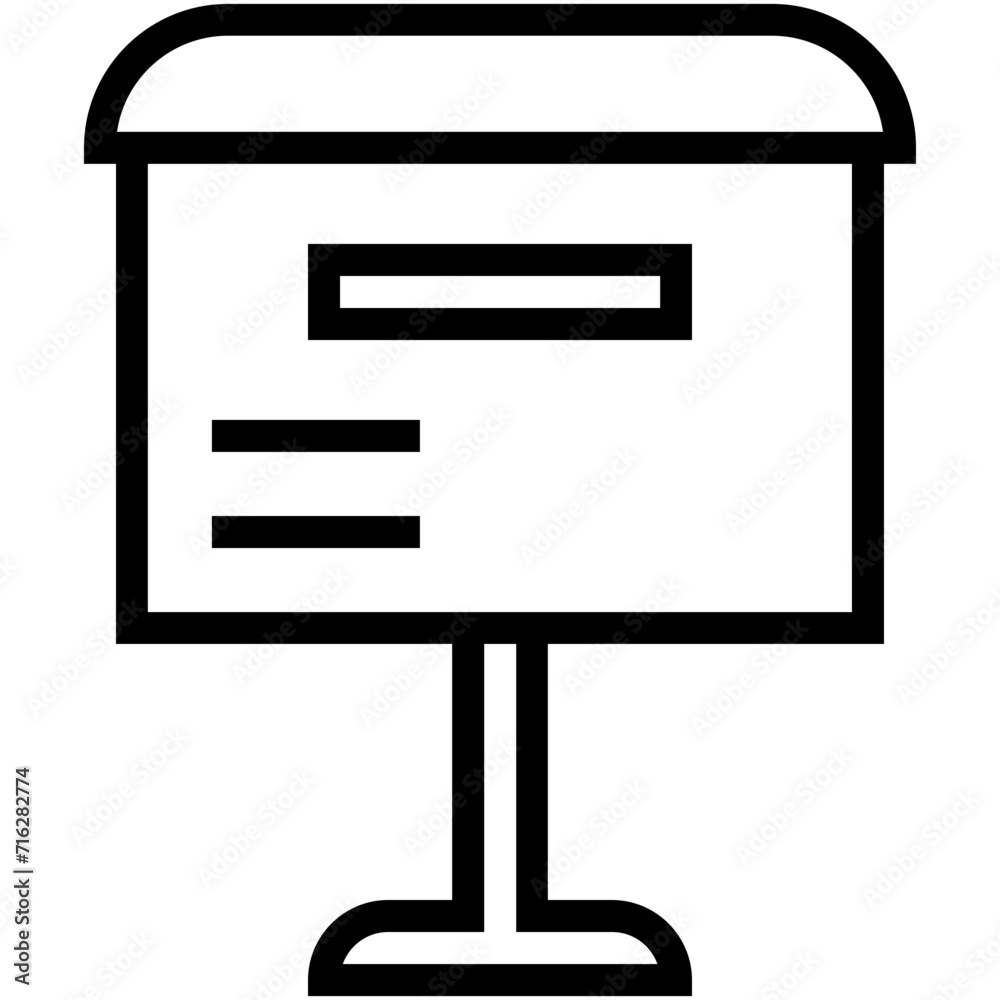 Easel Vector Icon Easel Vector Icon