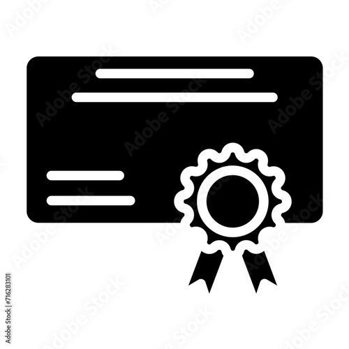 Student Certificate Icon Style