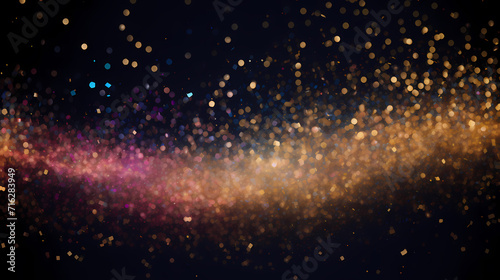 Abstract glitter lights background, blurred bokeh effect
