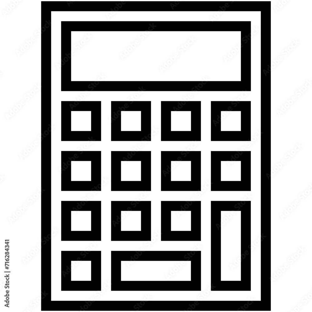 Calculator Vector Icon Calculator Vector Icon