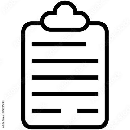 Clipboard Vector Icon