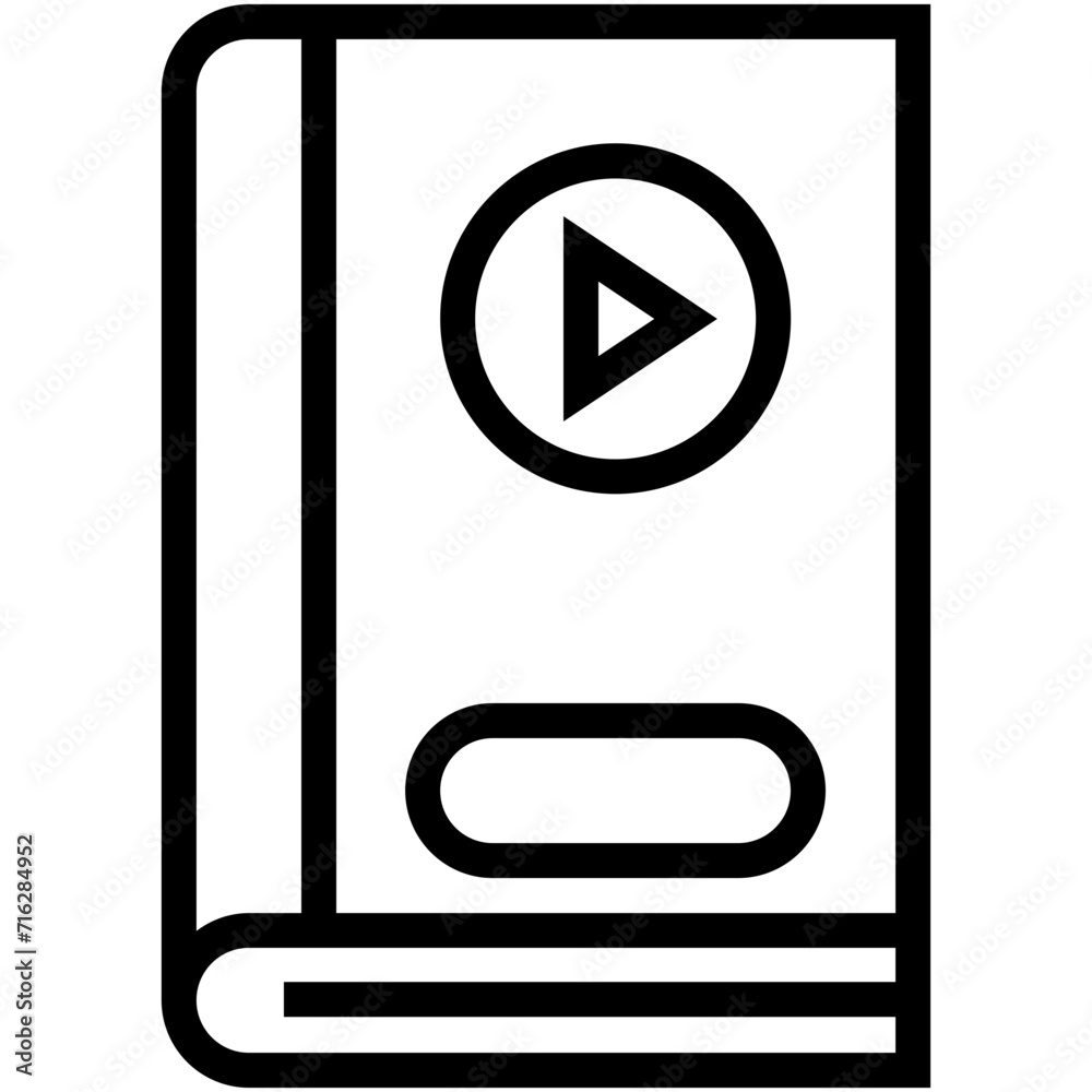 Audio Book Vector Icon Audio Book Vector Icon