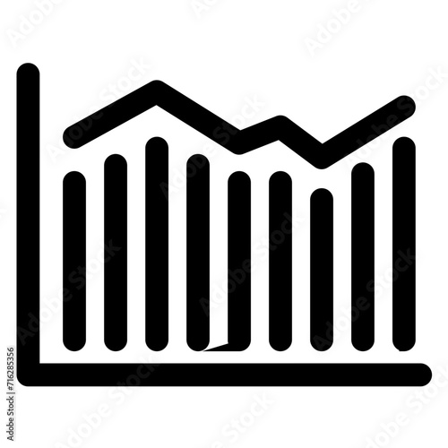 Economics Chart Icon Style