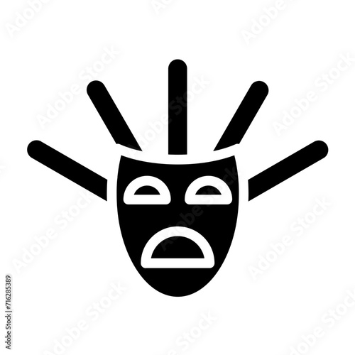 Culture Mask Icon Style