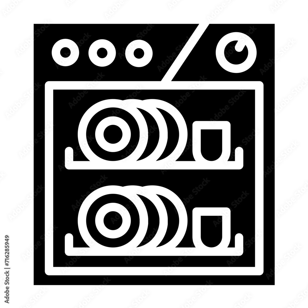 Compact dishwasher Icon Style
