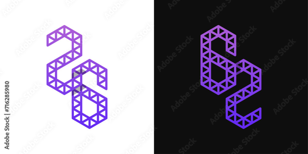 Letters GZ and ZG Polygon Logo, suitable for business related to polygon with GZ or ZG initials Letters GZ and ZG Polygon Logo, suitable for business related to polygon with GZ or ZG initials
