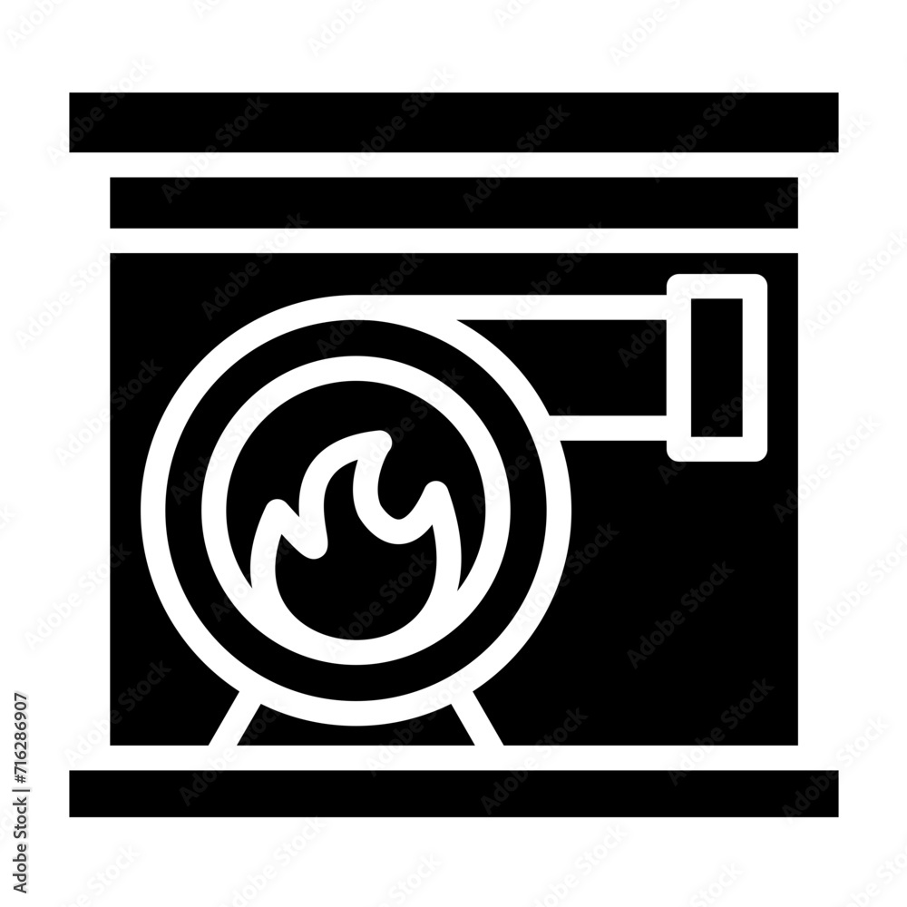 Fireplace blower Icon Style