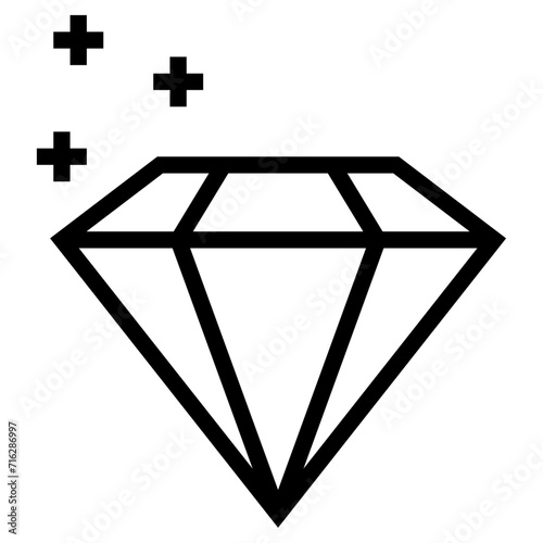 Diamond Vector Icon