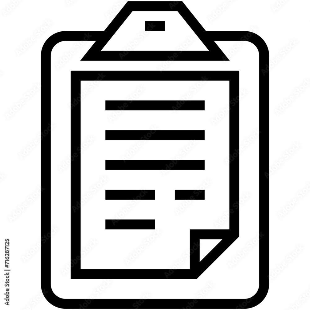 Clipboard Vector Icon Clipboard Vector Icon