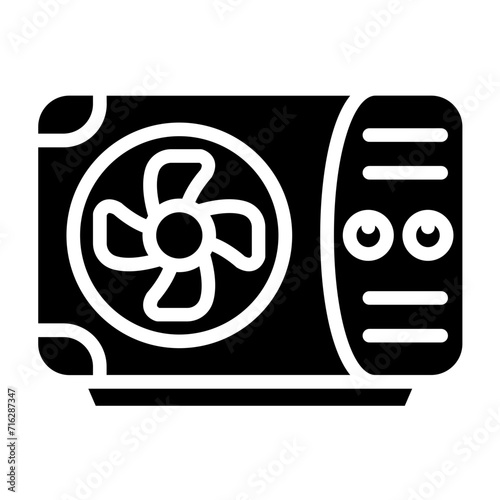 Mini Split Air Conditioner Icon Style
