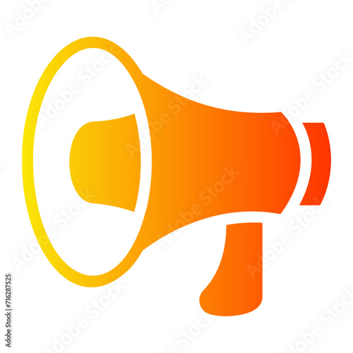 megaphone Gradient icon