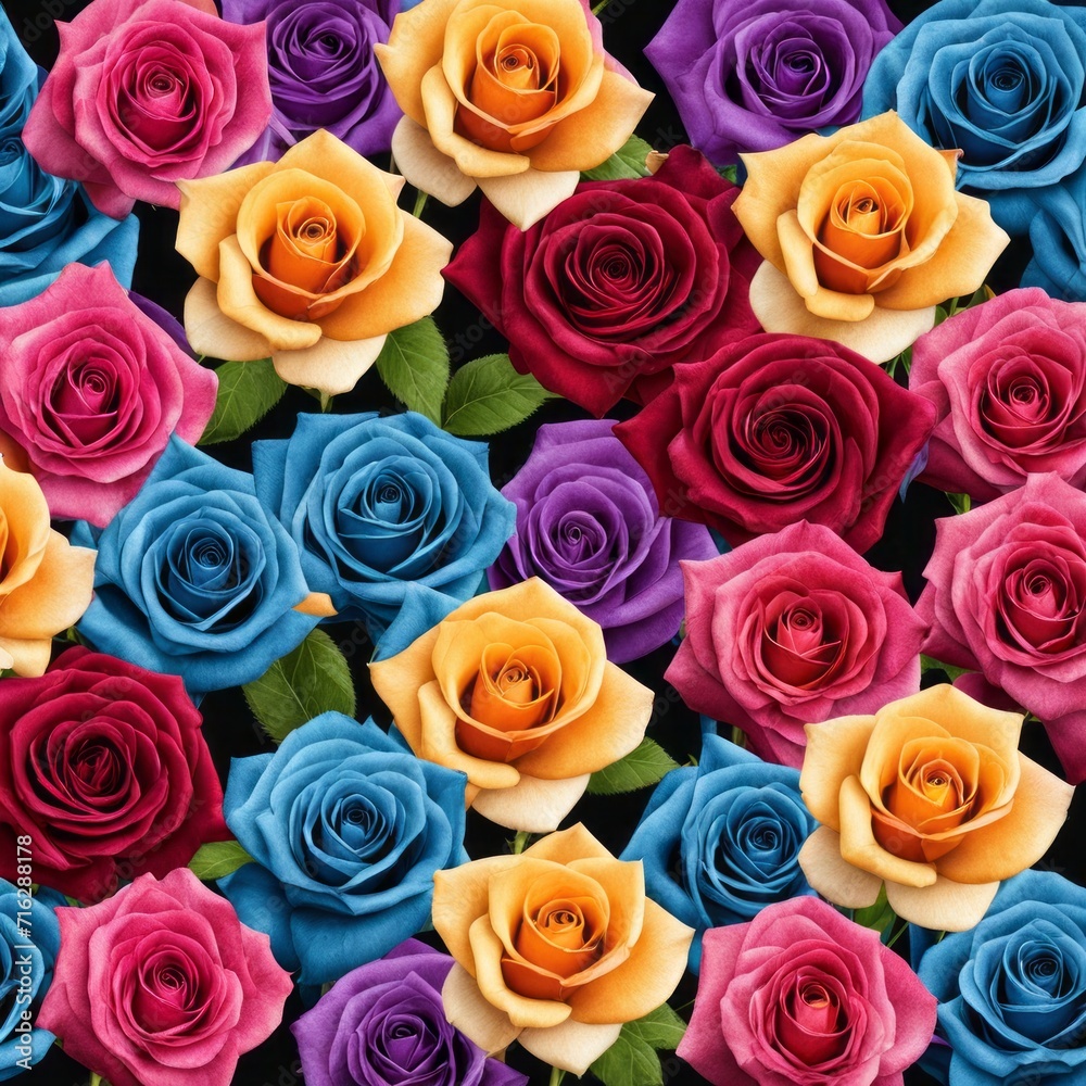 Beautiful background with colorful roses arranged as a bouquet. Beautiful background with colorful roses arranged as a bouquet.