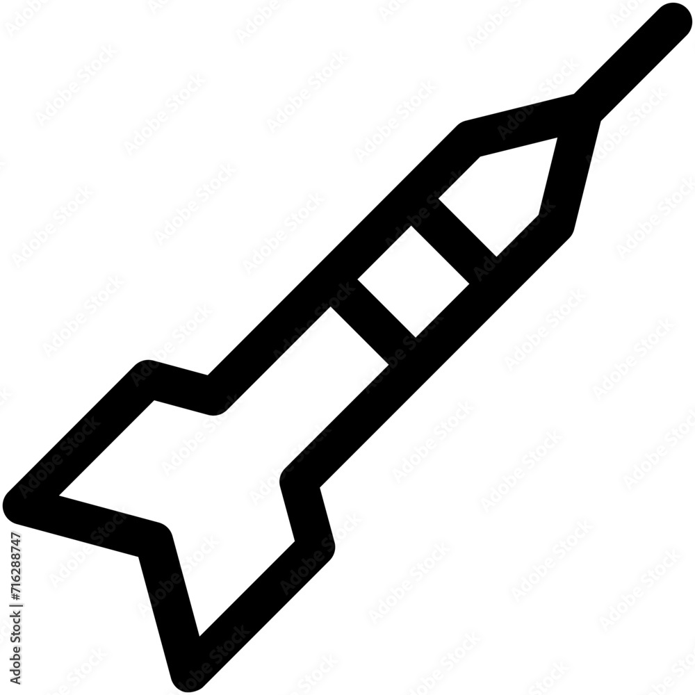 Dart Pin Vector Icon Dart Pin Vector Icon