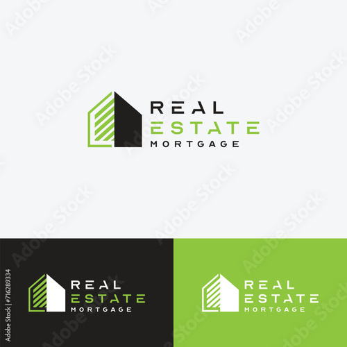 Abstract real estate agent logo icon vector design. Rent, sale of real estate vector logo, House cleaning, home security, real estate auction. Vector building