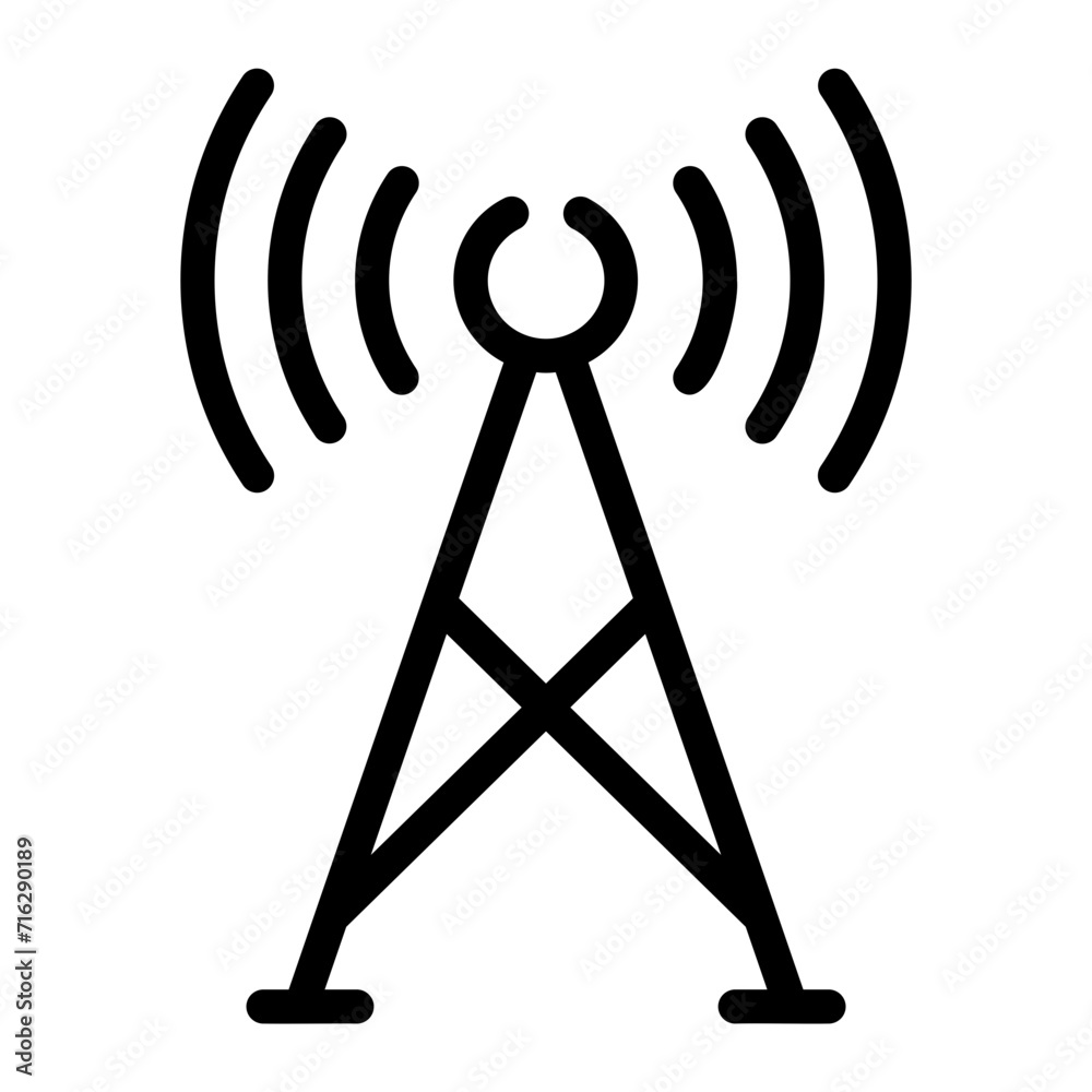 broadcast Line Icon broadcast Line Icon