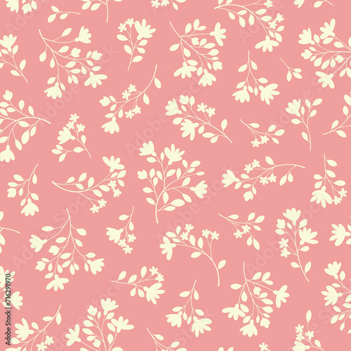 Wallpaper Mural Cute floral pattern perfect for textile design, Torontodigital.ca