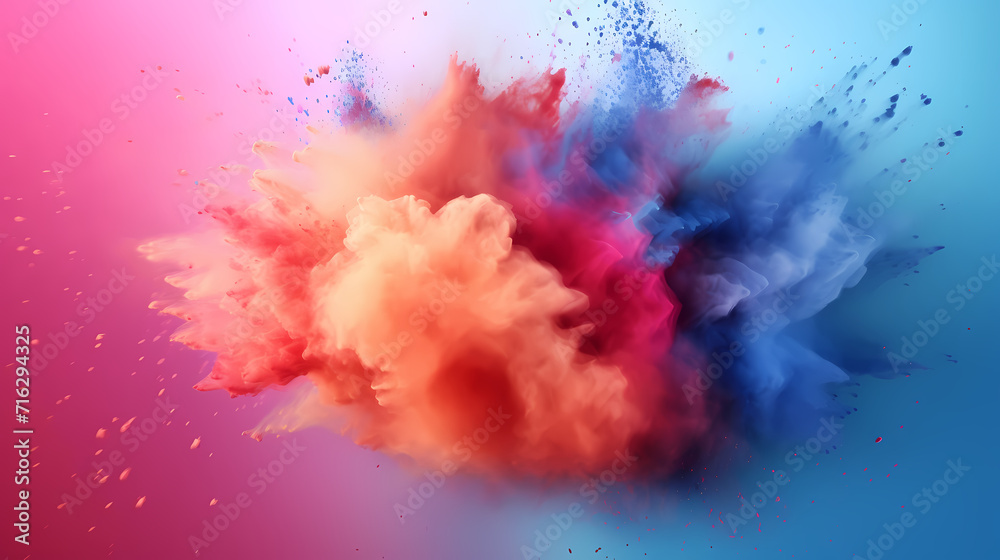Dust explosion abstract background, Holi background Dust explosion abstract background, Holi background