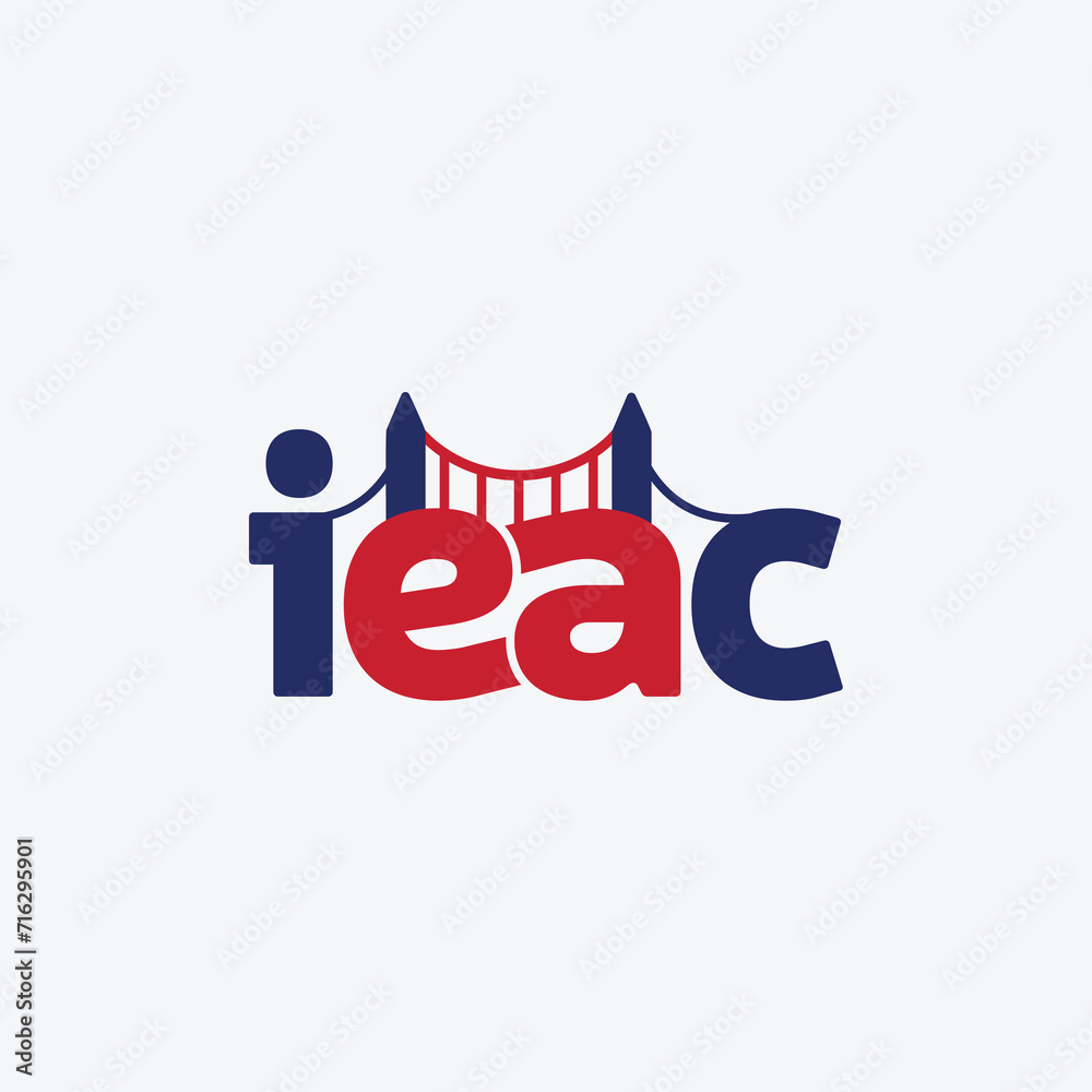 IEAC Logo Design, London Bridge, London Tower IEAC Word logo vector IEAC Logo Design, London Bridge, London Tower IEAC Word logo vector