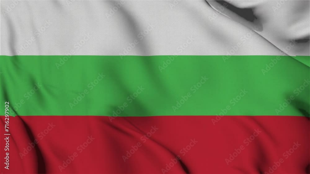 Animation Bulgaria flag Animation Bulgaria flag