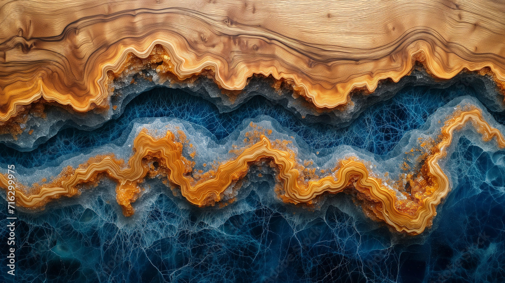 Abstract wood and colored epoxy resin texture background. Captivating image for printing. Contemporary art. Intricate details. Rich colors Abstract wood and colored epoxy resin texture background. Captivating image for printing. Contemporary art. Intricate details. Rich colors