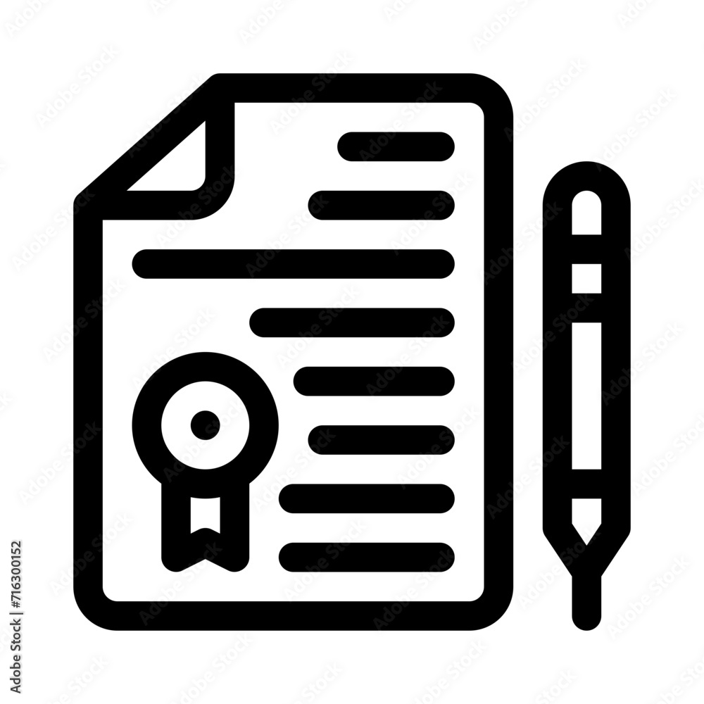 contract line icon contract line icon