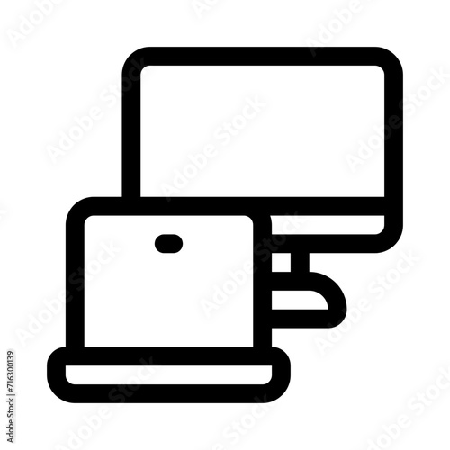 devices line icon