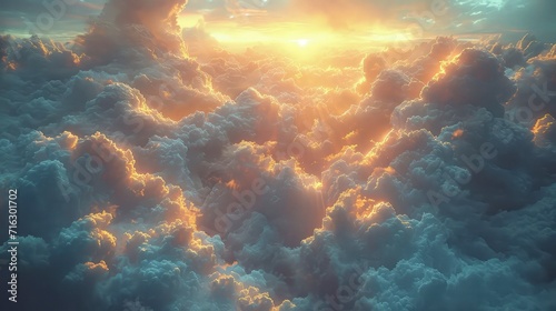 a bright sky with wisps of Stratocumulus clouds covering the sky, providing an interesting contrast.