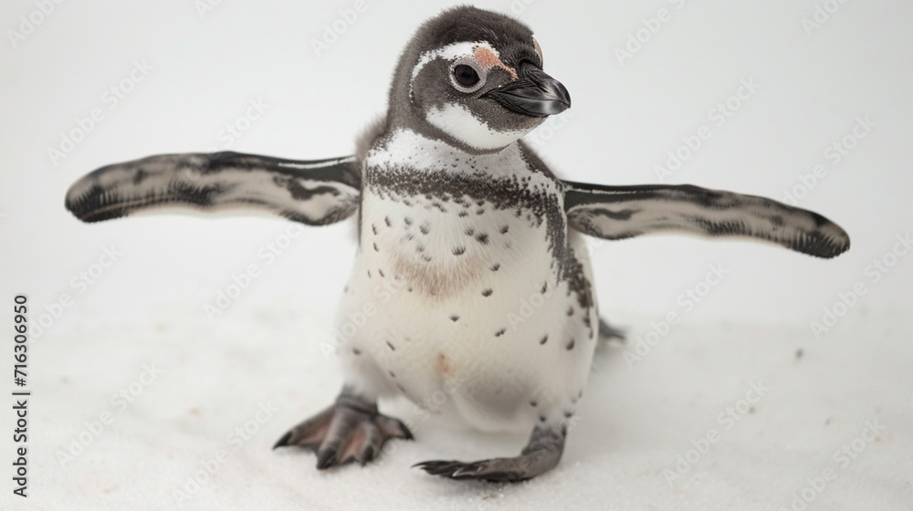 Obraz premium close up of a penguin on a rock