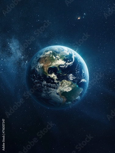 earth hour poster design  realistis   HD  copy Space - generative ai