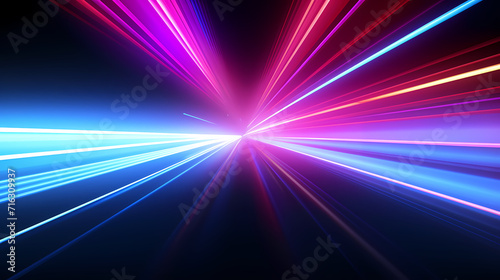 Glowing shiny lines effect vector background, technology lines background and light effect, 3D rendering