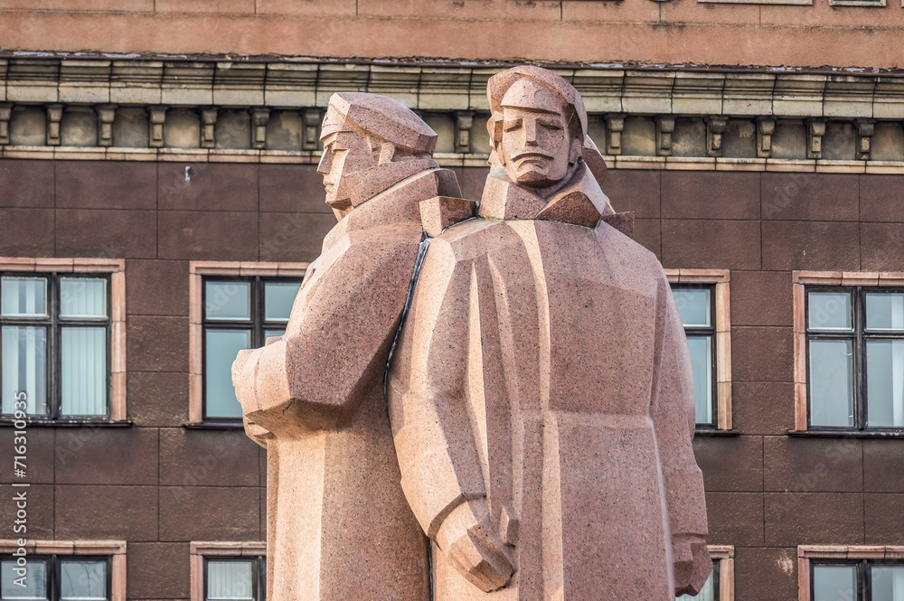 Soviet statue in Riga, Latvia