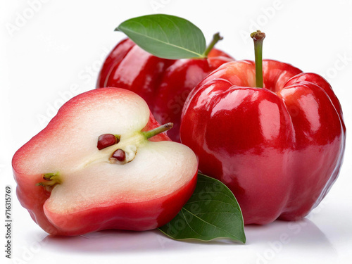 Rose apple High resolution images on white background