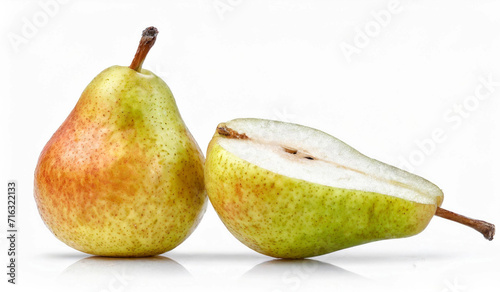 Pear fruit Close up, high resolution images on a white background