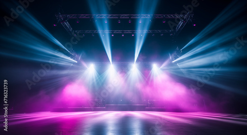 stage lights with stage background