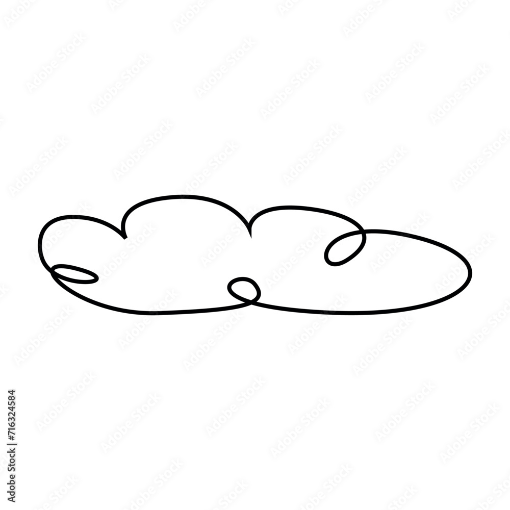 line drawing cloud transparant background line drawing cloud transparant background