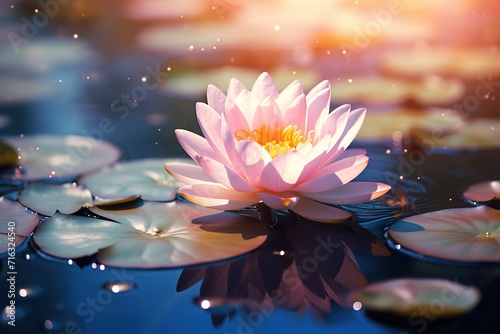 The lotus flower is pink, very beautiful, with the right amount of light, making this lotus more beautiful in terms of viewing,wallpaper