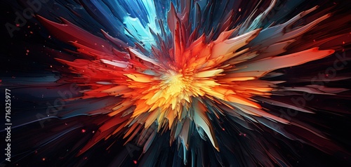 abstract colorful explosion 
