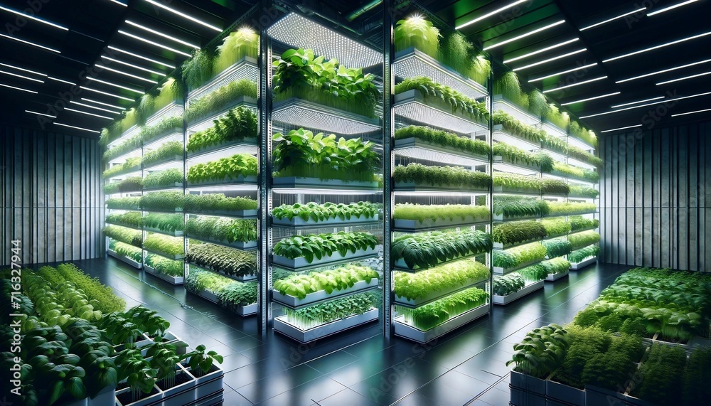 Indoor Vertical Farming with LED Lights Indoor Vertical Farming with LED Lights