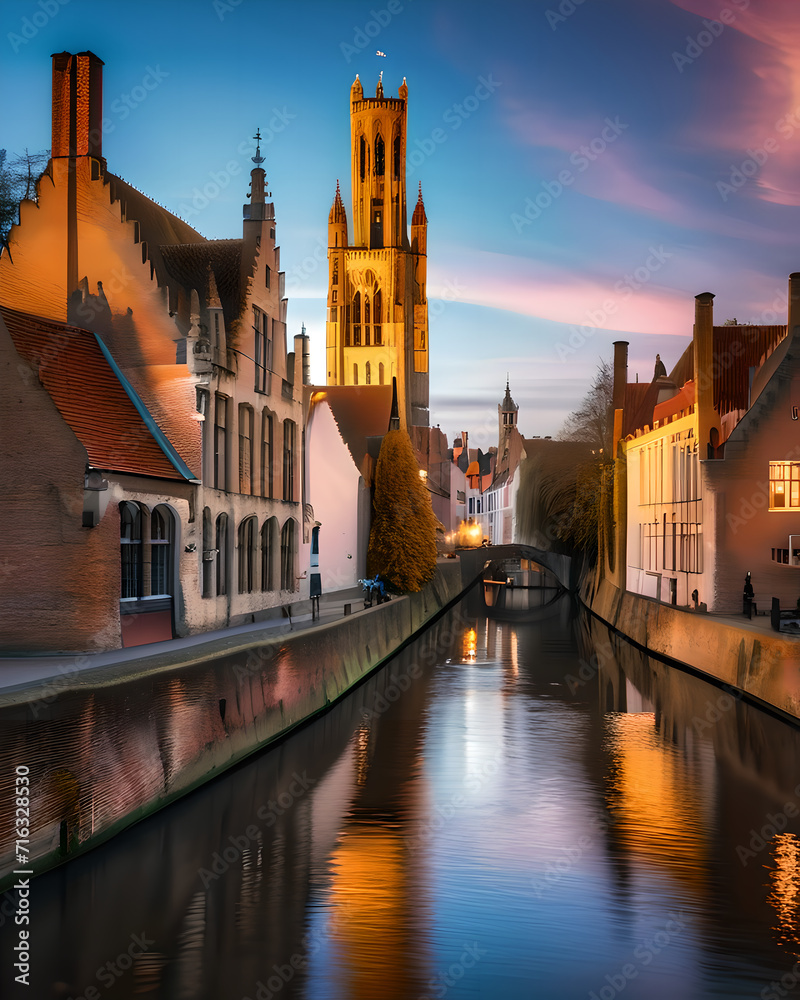 Fototapeta premium Belgian Canal