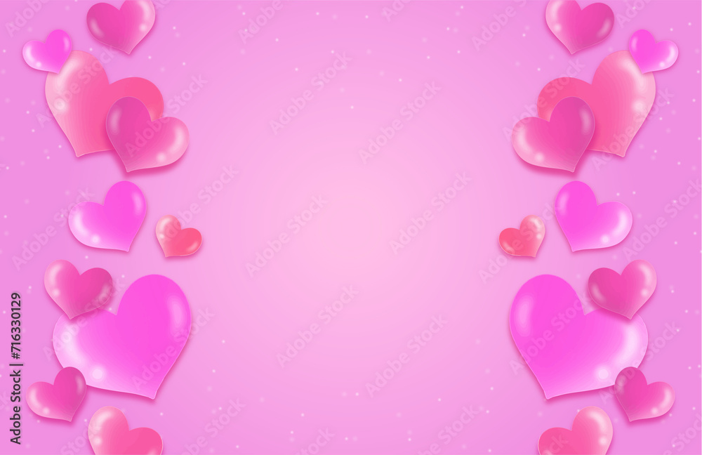 Realistic Valentines Day Background