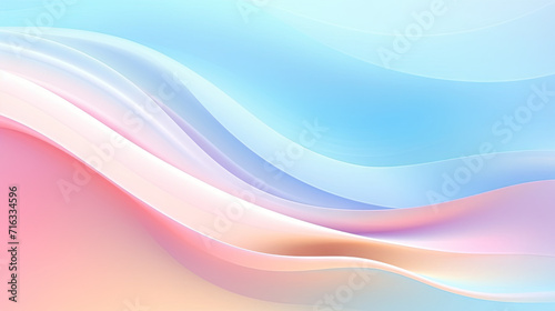  Abstract 3D Pastel Colors Background. Multicolored Energy Flow Background