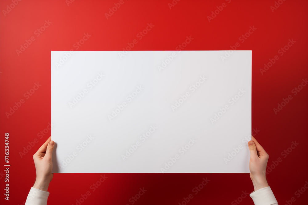 person holding a whiteboard tablet