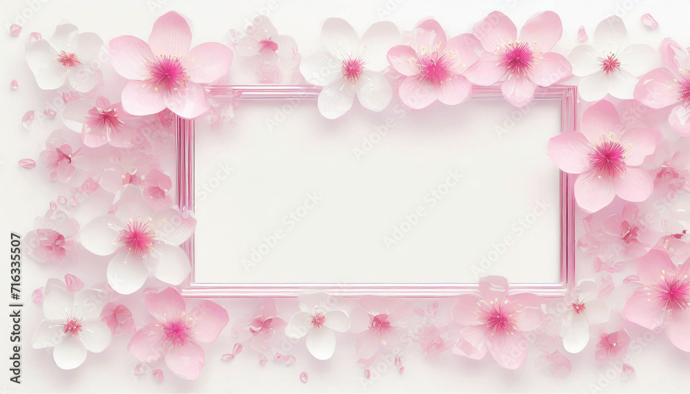 桜のフレーム,Generative AI AI画像