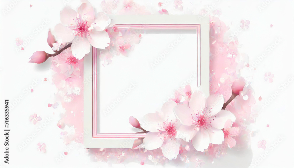 桜のフレーム,Generative AI AI画像